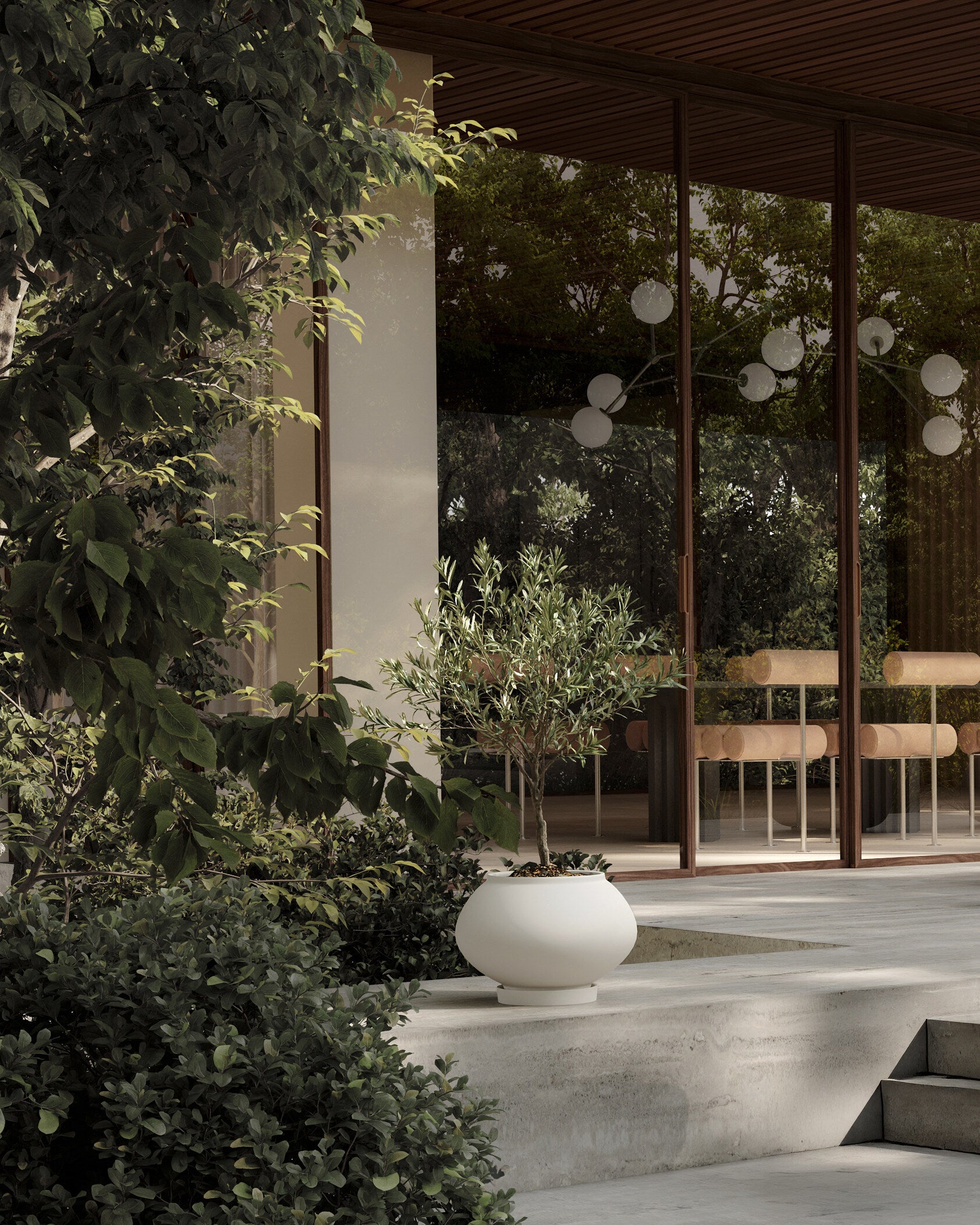 101 Copenhagen - Sunao Plant Pot Fat, Medio - Birch - Plant Pot