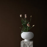 Kabin Vase, Fat - Bone White