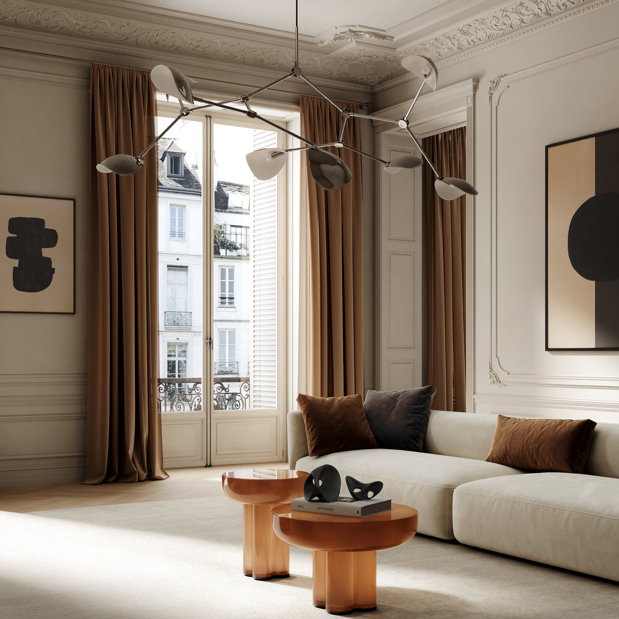 101 Copenhagen - Crown Table, Low - Caramel - Coffee Table