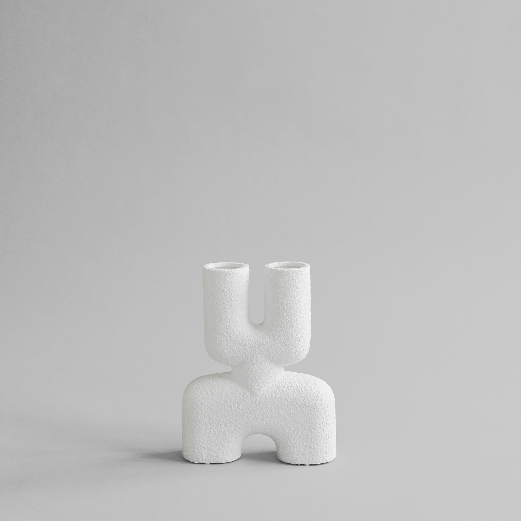 Cobra Vase Double, Mini - Bubble White