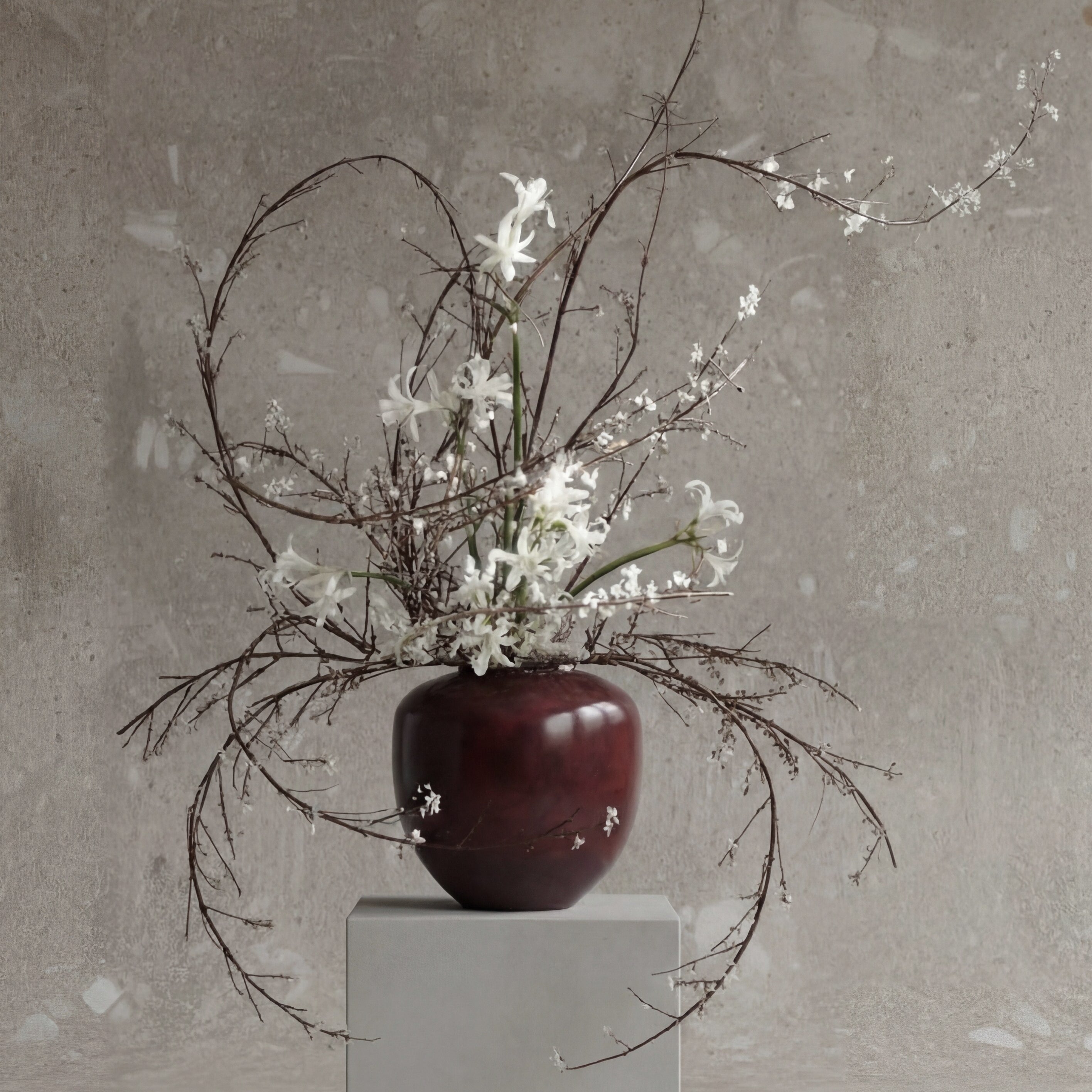 101 Copenhagen - Sunao Vase, Medio - Maroon - Vase