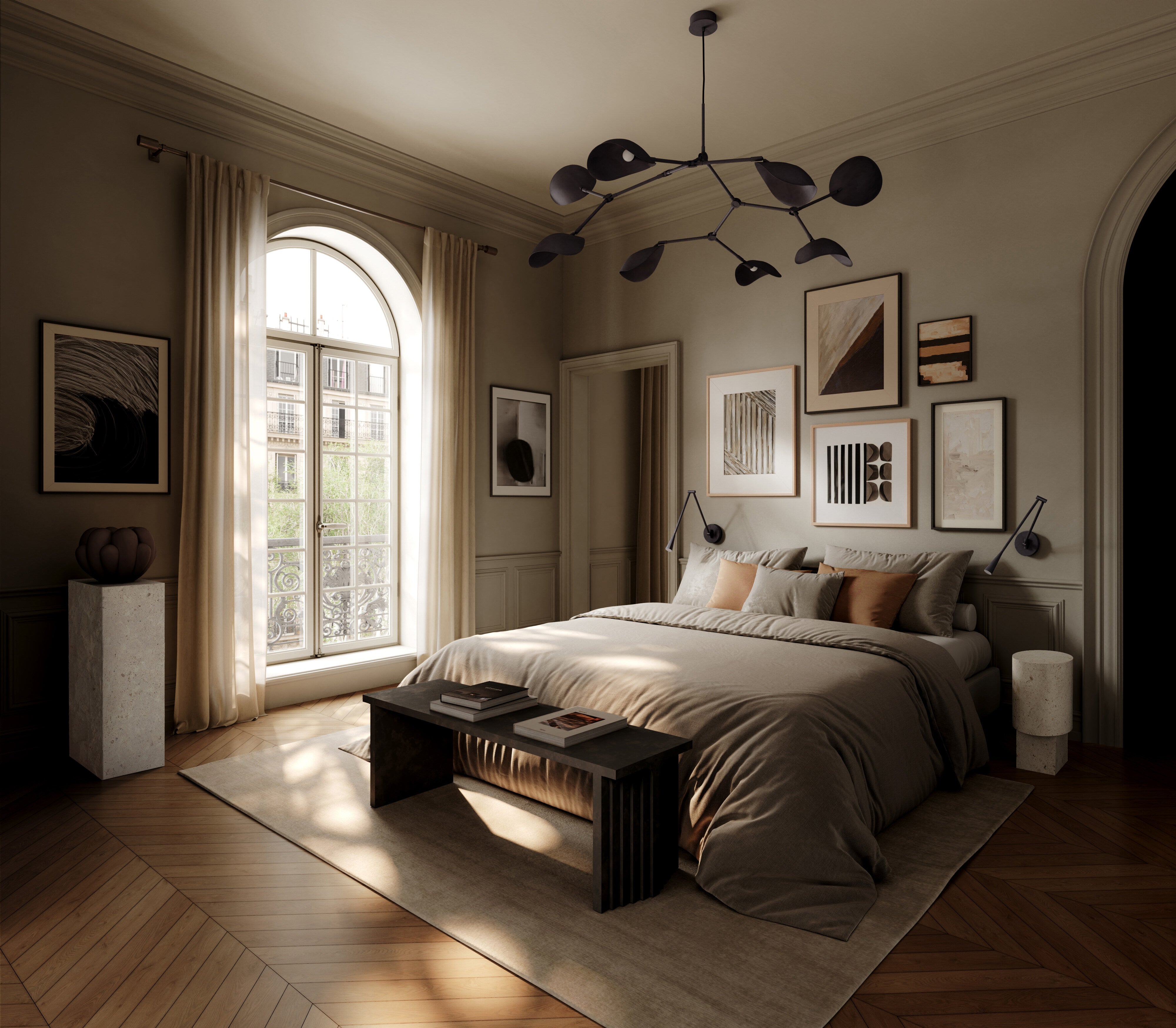 101 Copenhagen - Stingray Chandelier - Burned Black (5m) - Chandelier