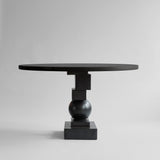 101 Copenhagen - Artist Dining Table, Ø120 - Coffee Black Oak - Dining Table