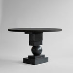 101 Copenhagen - Artist Dining Table, Ø120 - Coffee Black Oak - Dining Table