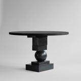 101 Copenhagen - Artist Dining Table, Ø120 - Coffee Black Oak - Dining Table