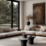 101 Copenhagen - Trumpet Table, Tall - Silver Travertine - Coffee Table