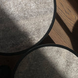 101 Copenhagen - Trumpet Table, Tall - Silver Travertine - Coffee Table