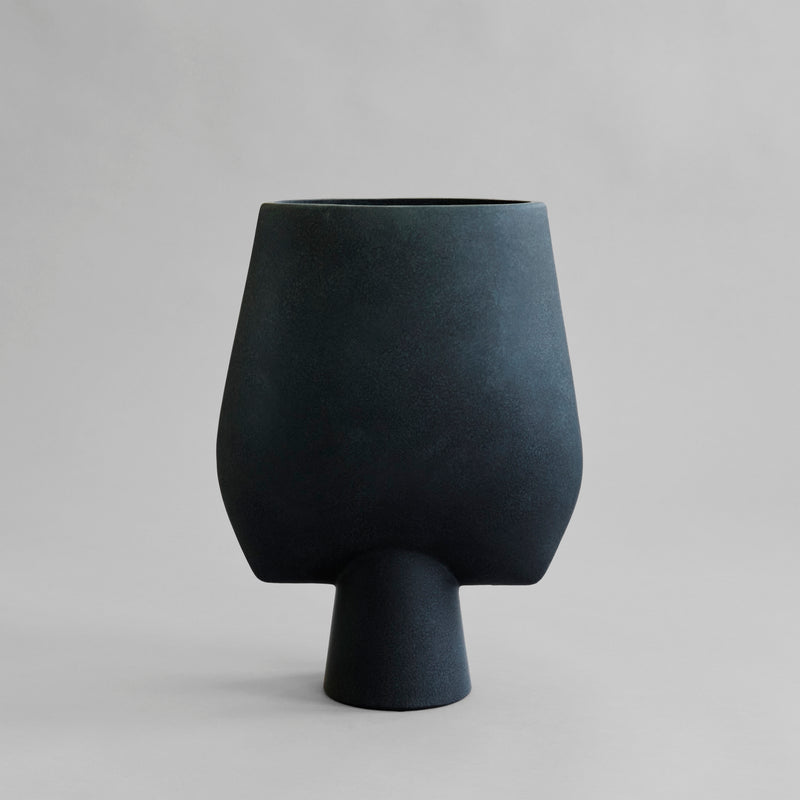 Sphere Vase Square - Big - Black