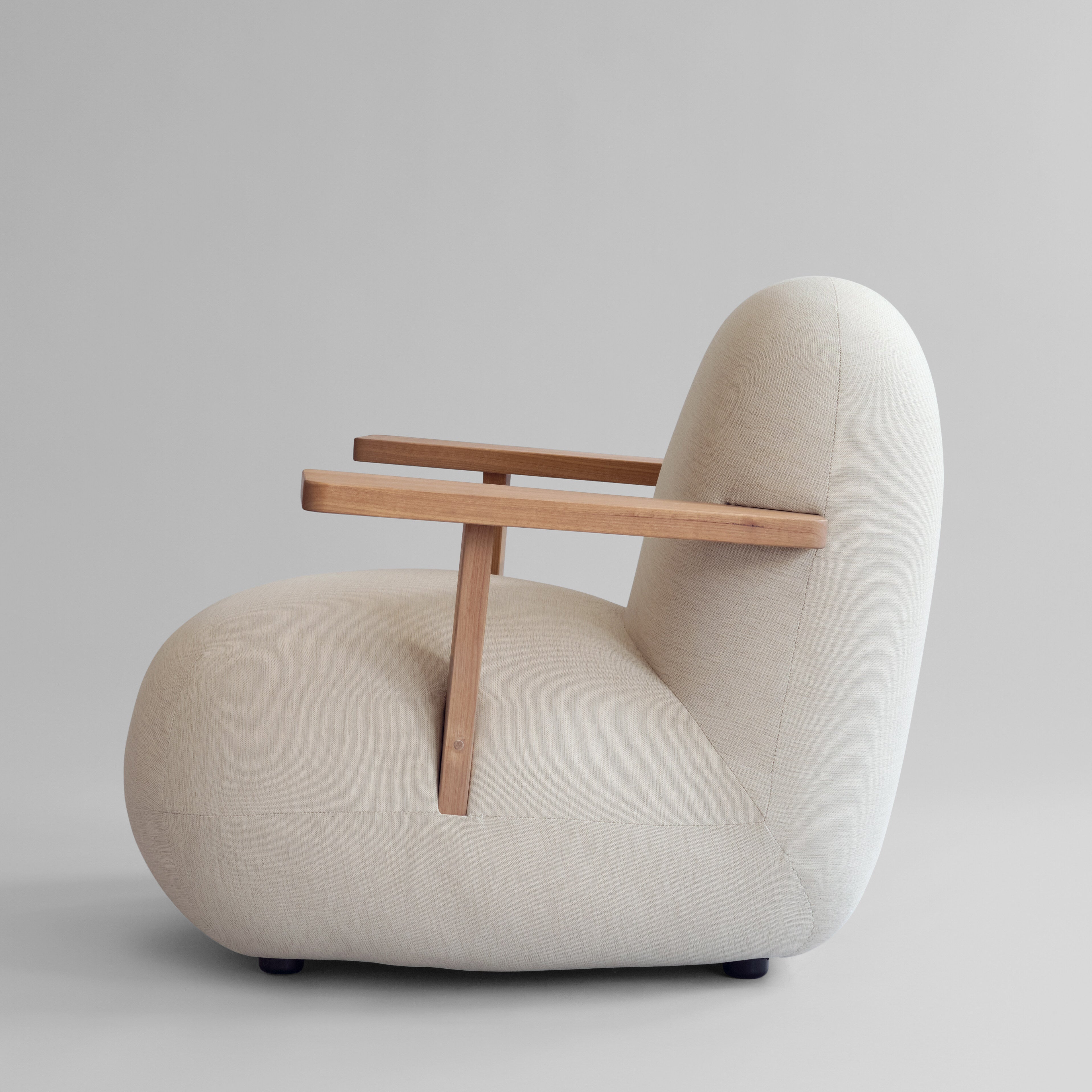101 Copenhagen - Toe Chair Armrest - Teak / Warm Ash - Lounge Chair