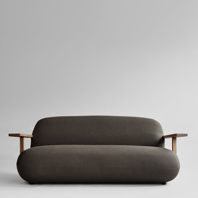 Toe Sofa - Teak / Stone Gray