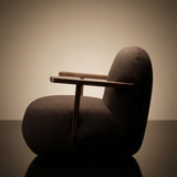 Toe Chair Armrest - Classic Brown Oak / Dark Brown
