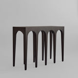 Bow Console, Big - Coffee Black Oak