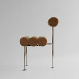 Hiro Dining Chair, Stainless Steel - Desert