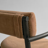 Nama Dining Chair, Armrest - Coffee Black Oak - Desert