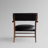 Nama Lounge Chair - Classic Brown Oak - Leather Black