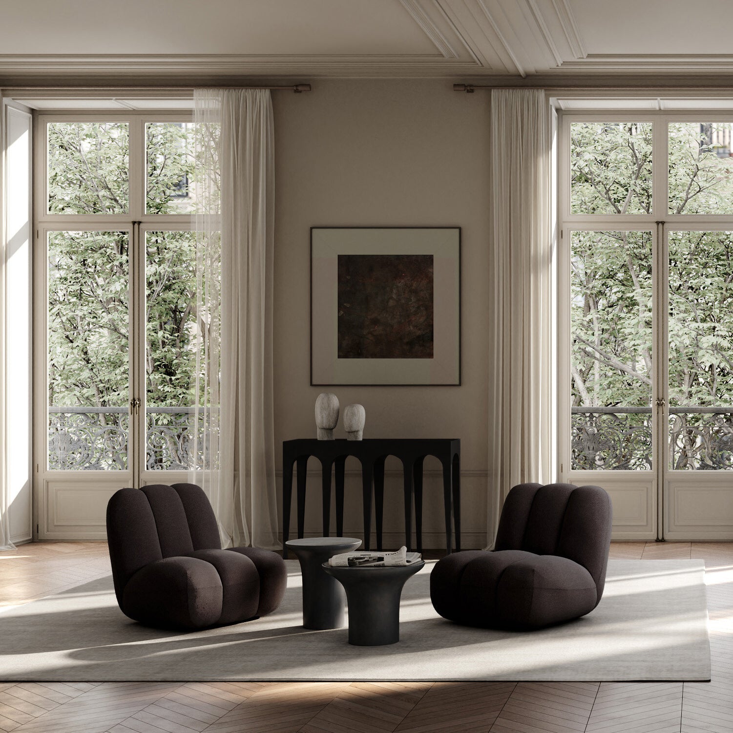Toe Chair - Dark Brown