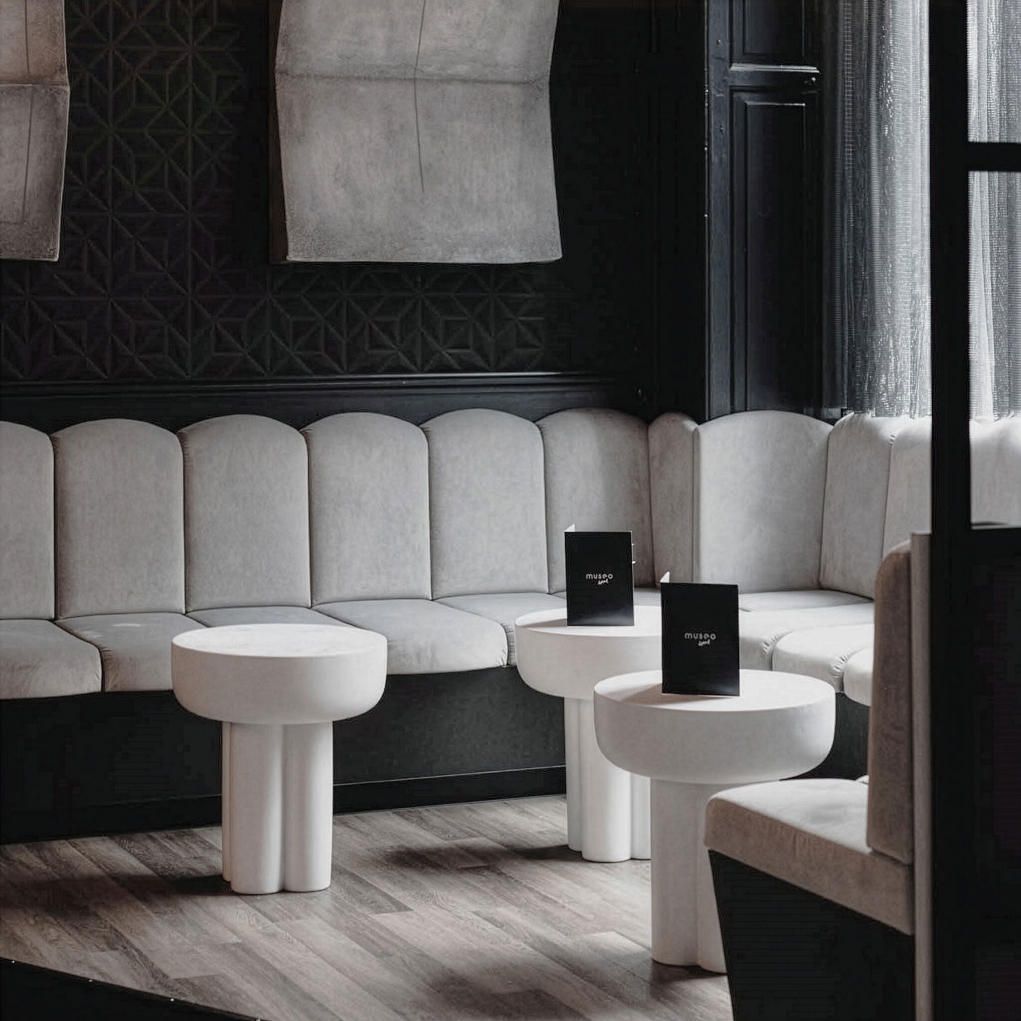 Crown Table, Tall - Bone White