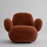 Toe Armchair, Flat - Rust