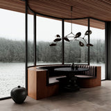 Artist Dining Table, Ø120 - H35mm - Coffee Black Oak