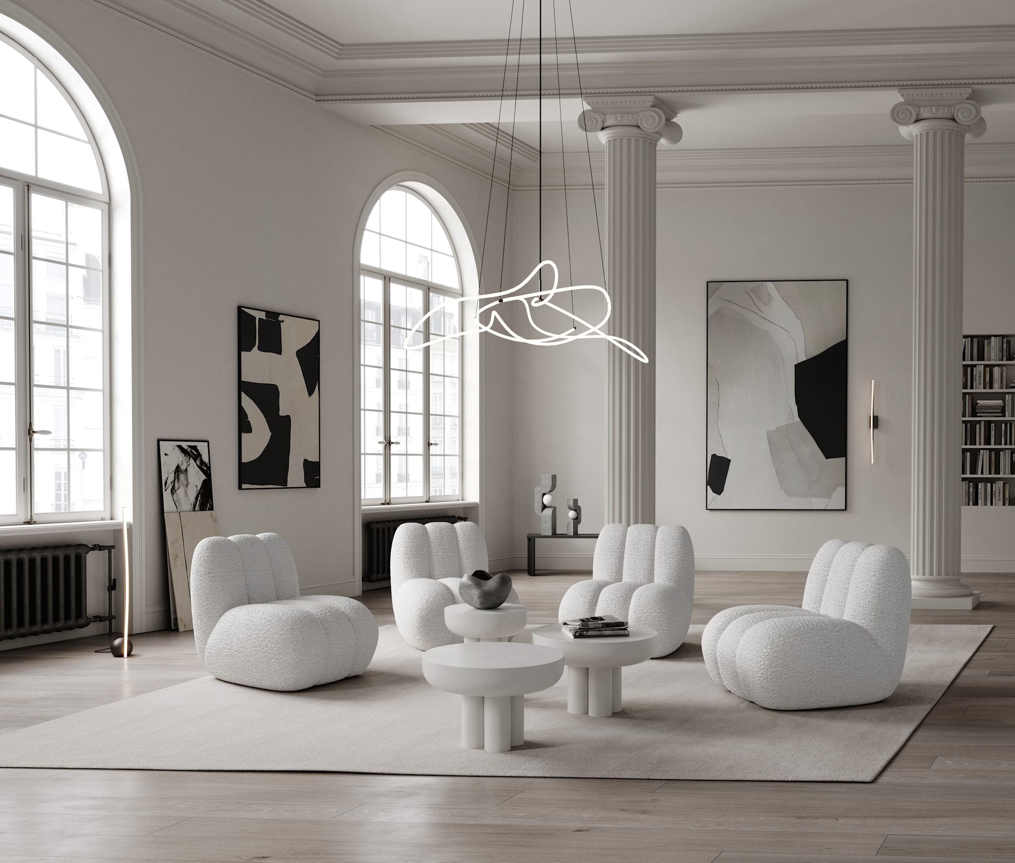 101 Copenhagen - Sitting Man, Big - Dark Grey - Floor Lamp