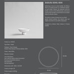 101 Copenhagen - Baburu Bowl, Mini - Bone White - Ceramic bowl