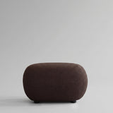 Toe Ottoman - Dark Brown
