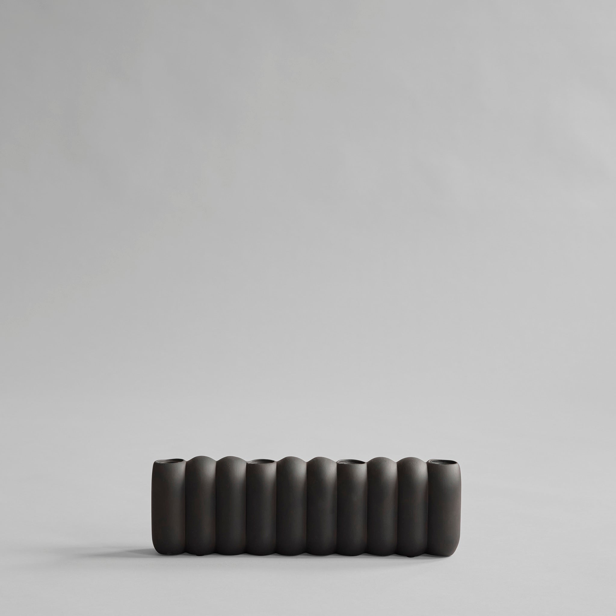 101 Copenhagen - Tube Candle Holder, Big - Coffee - Candle Holders