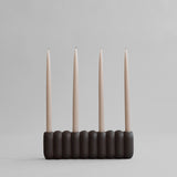 101 Copenhagen - Tube Candle Holder, Big - Coffee - Candle Holders