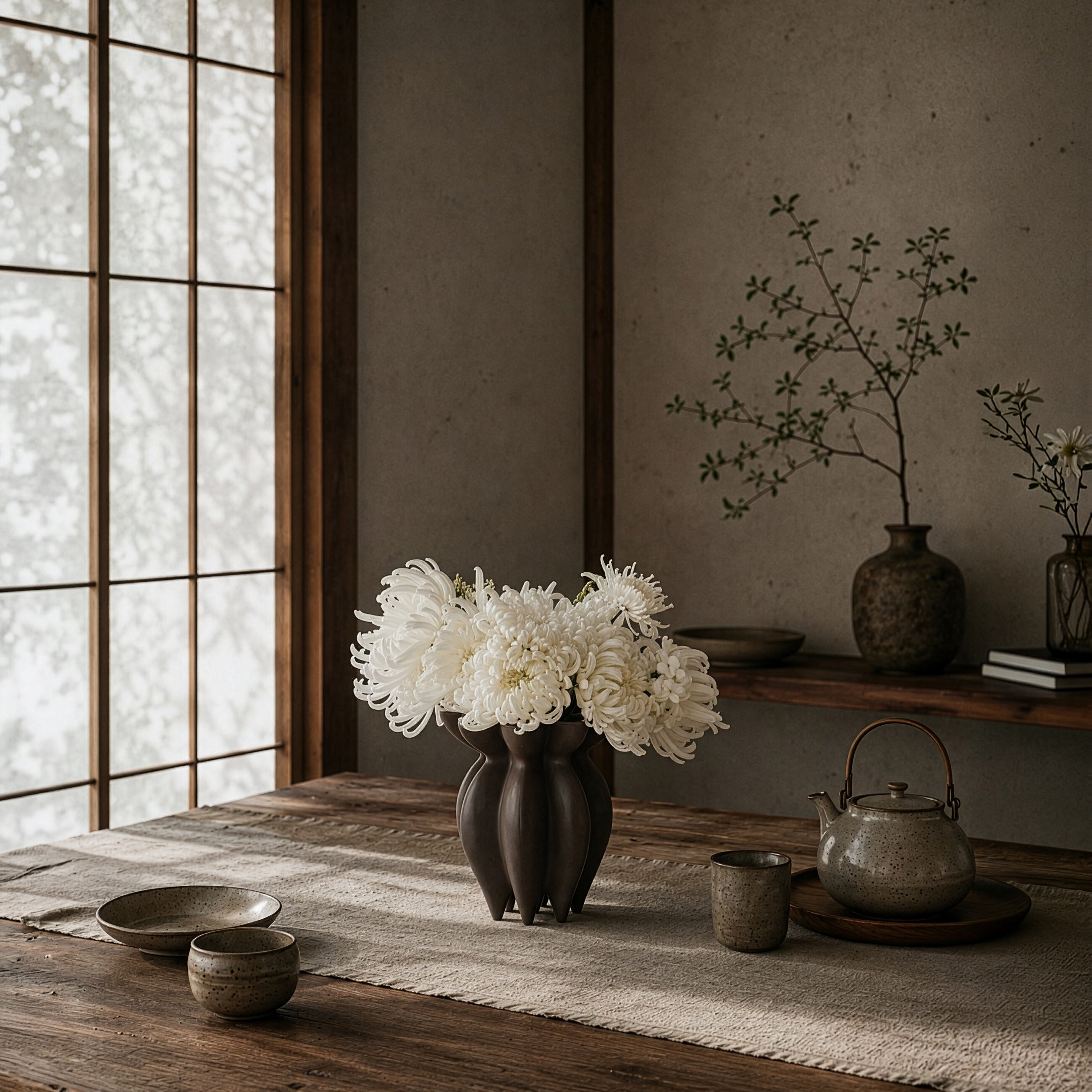 Lotus Vase, Petit - Coffee