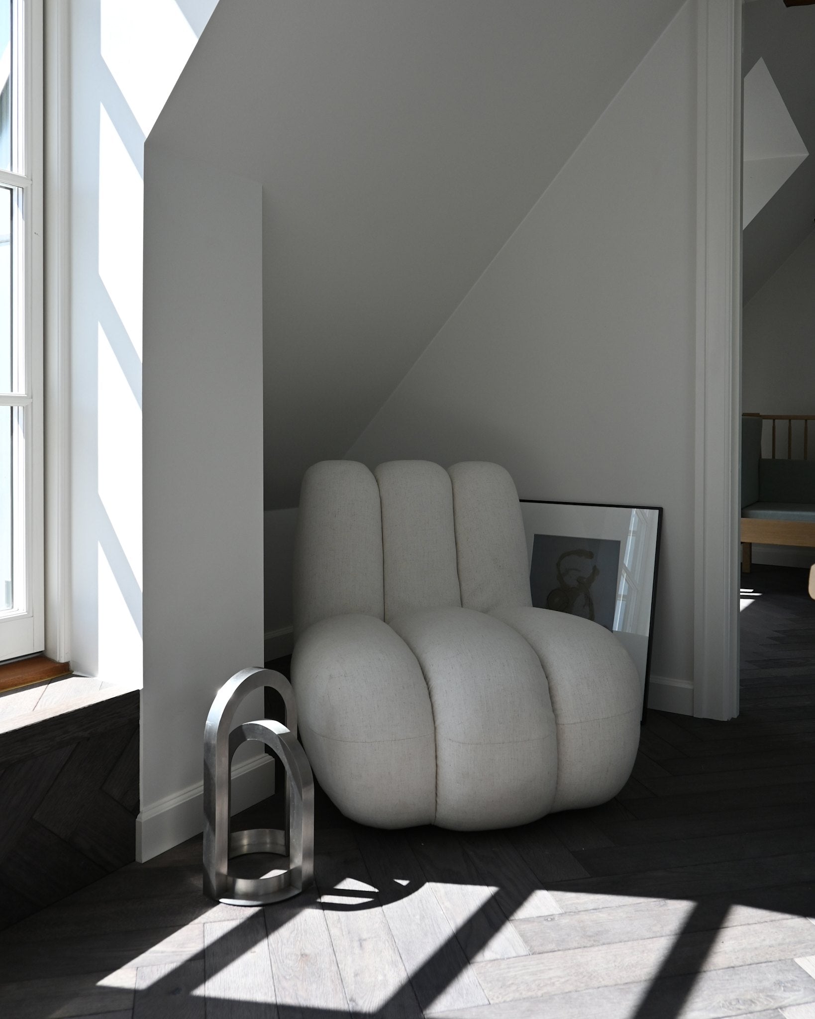 101 Copenhagen - Toe Chair - Chalk White (Linen) - Lounge Chair