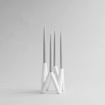 101 Copenhagen - W Candle Holder - Bone White - Candle Holders