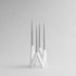 101 Copenhagen - W Candle Holder - Bone White - Candle Holders