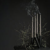 101 Copenhagen - W Candle Holder - Black - Candle Holders