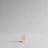 Brick Candle Holder, Tall - Limestone
