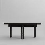 Plinth Coffee Table, 80x80 - Coffee Black Oak