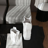 Kami Vase, Medio - Bone White