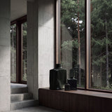 101 Copenhagen - Shin Vase, Mini - Carved Dark Green - Vase