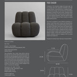 Toe Chair - Deep Taupe (A2635)