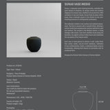 Sunao Vase, Medio - Black
