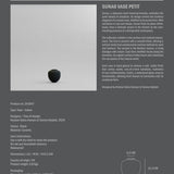 Sunao Vase, Petit - Black