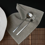 Kogei Salad Servers - Brushed Steel