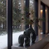101 Copenhagen - Ni Vase, Mini - Carved Dark Green - Vase