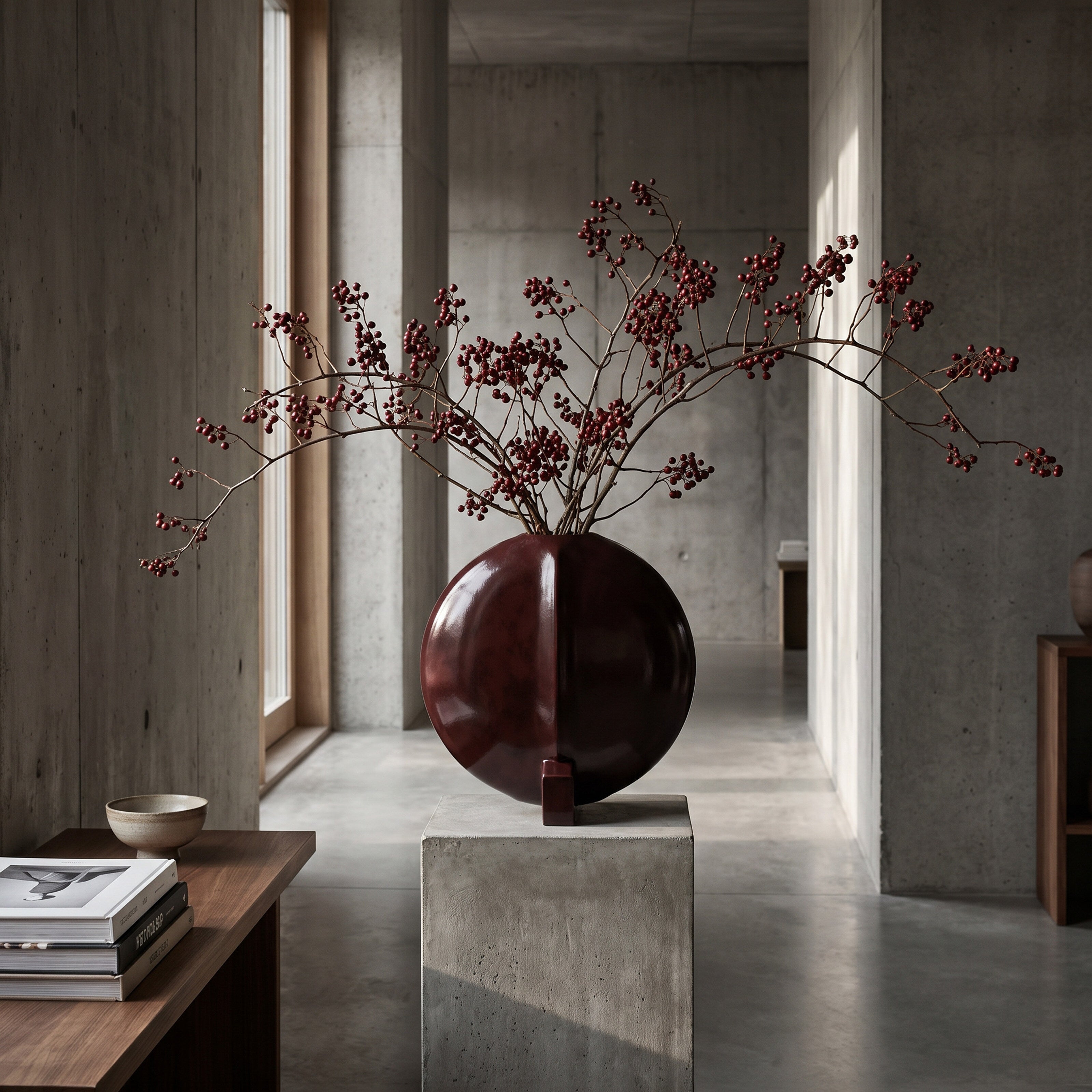 Guggenheim Vase, Big - Maroon