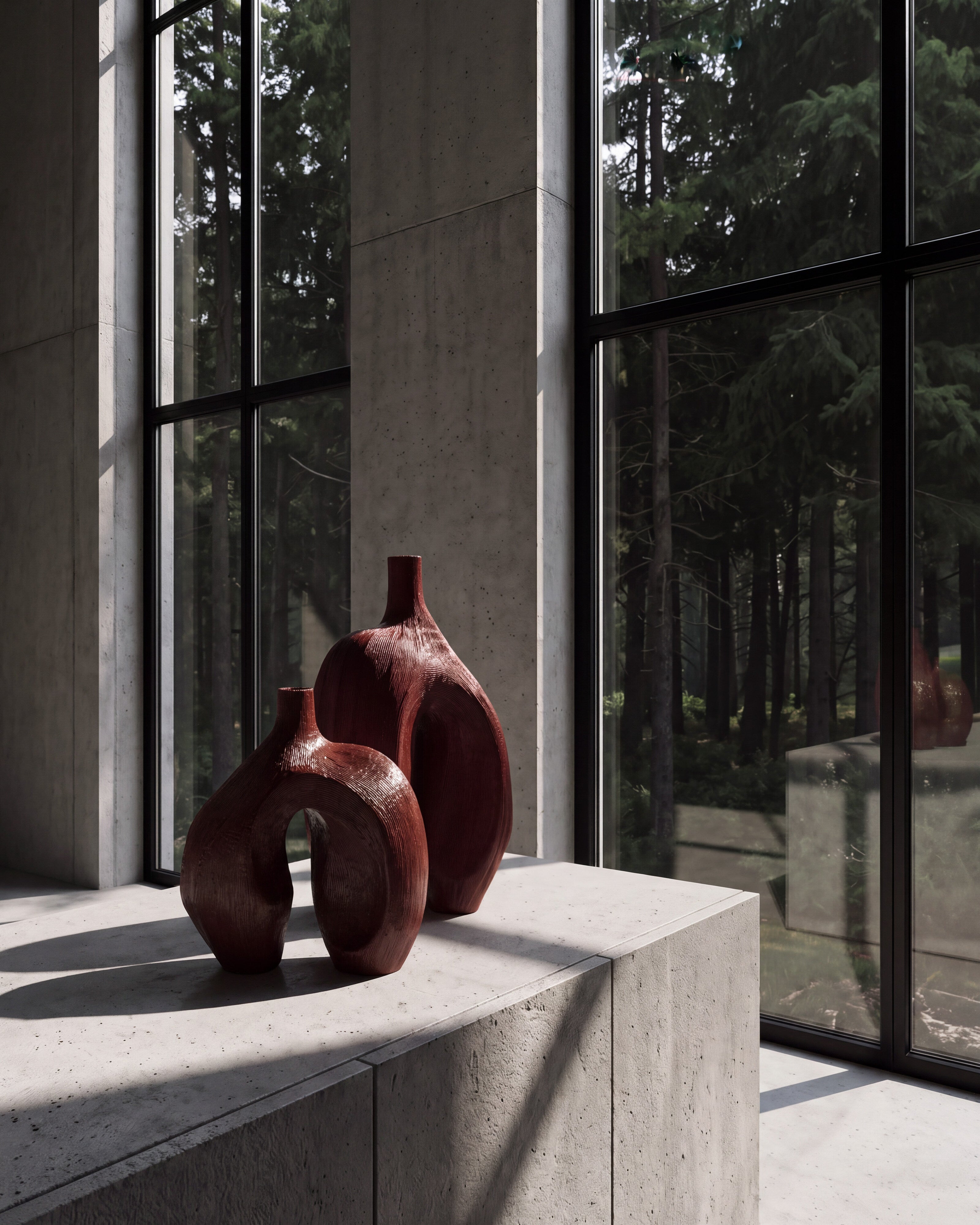 101 Copenhagen - Ni Vase, Mini - Carved Ruby - Vase