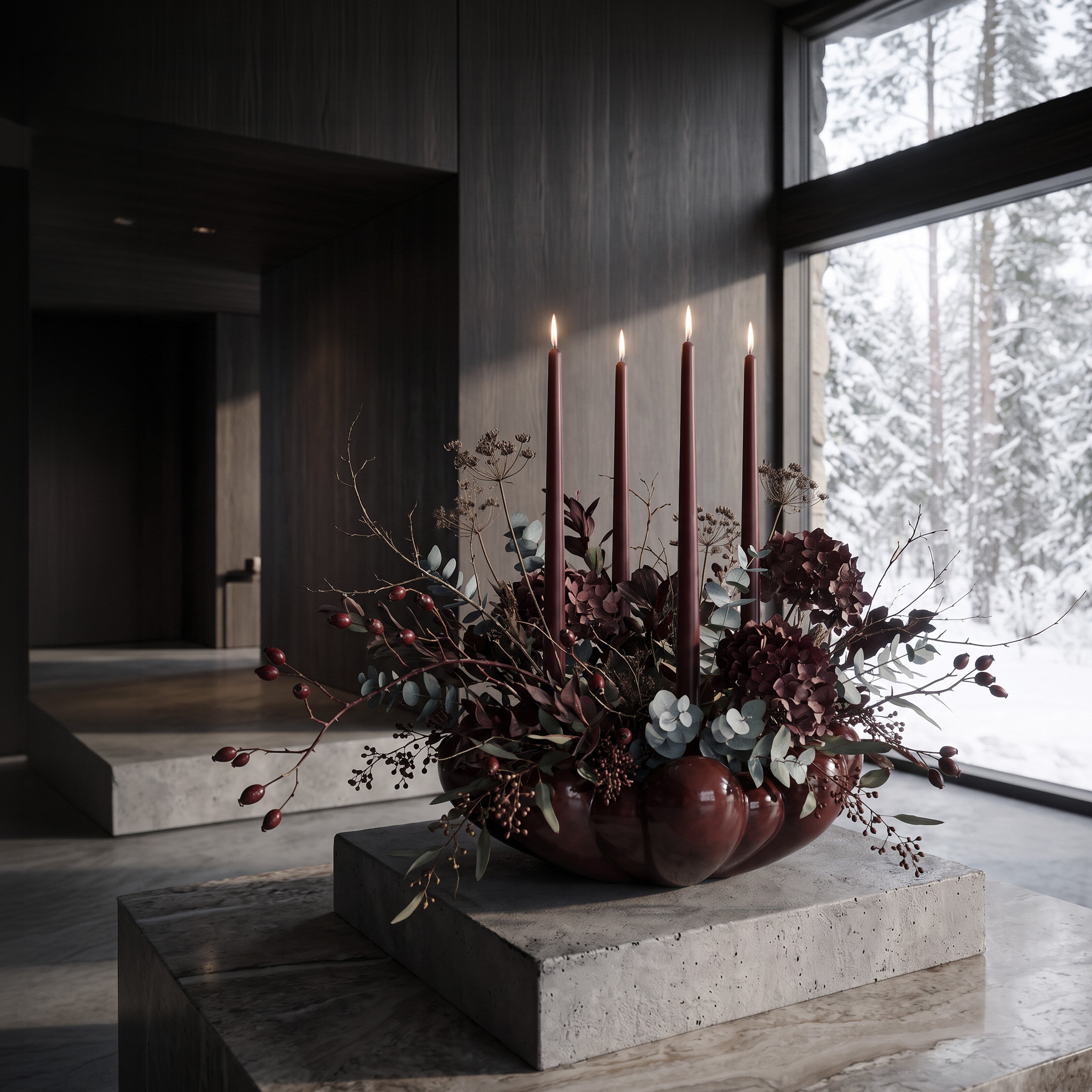 Bloom Tray, Big - Maroon