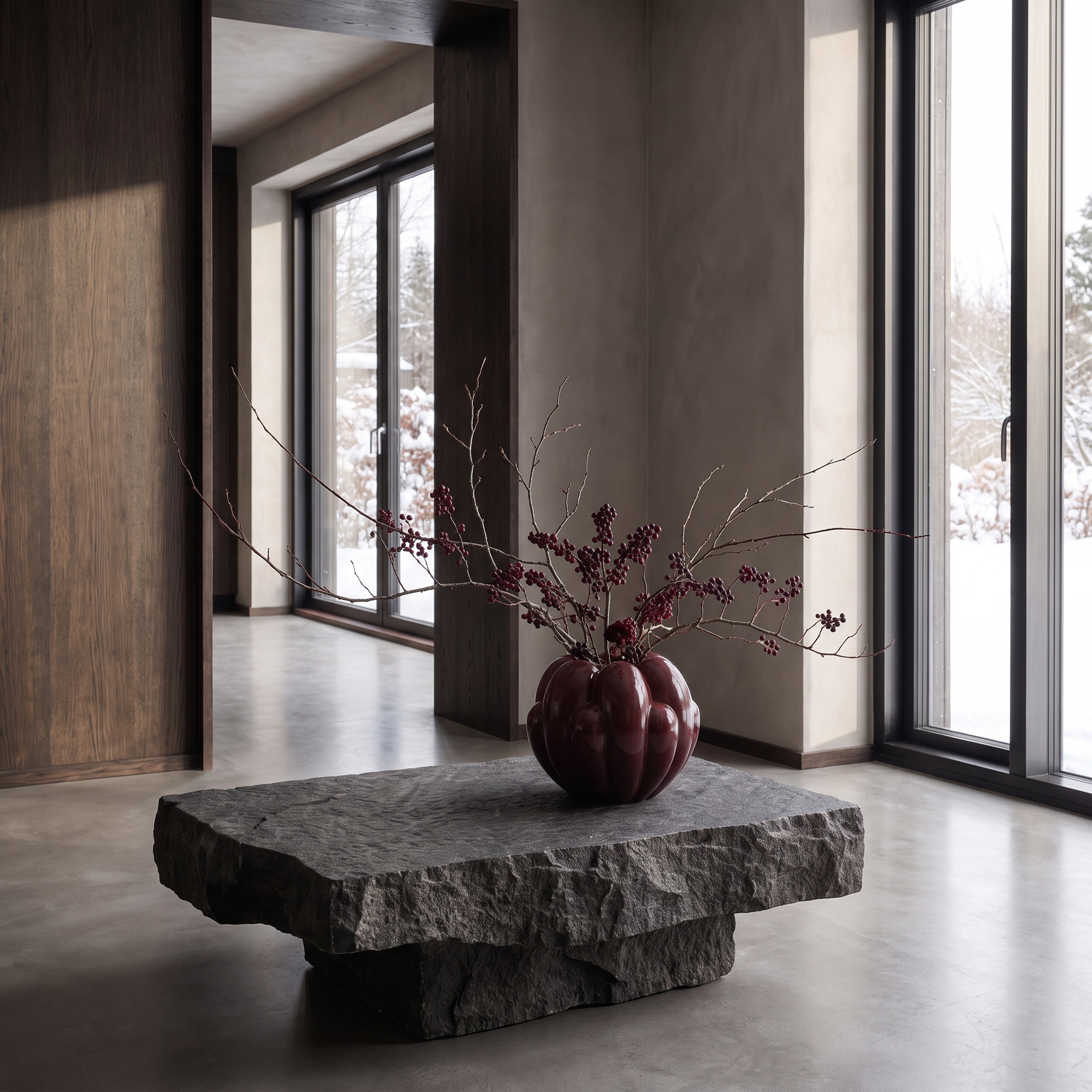 Bloom Vase, Mini - Maroon