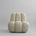 101 Copenhagen Toe Chair in Sand linen Colour 8047-2, Front