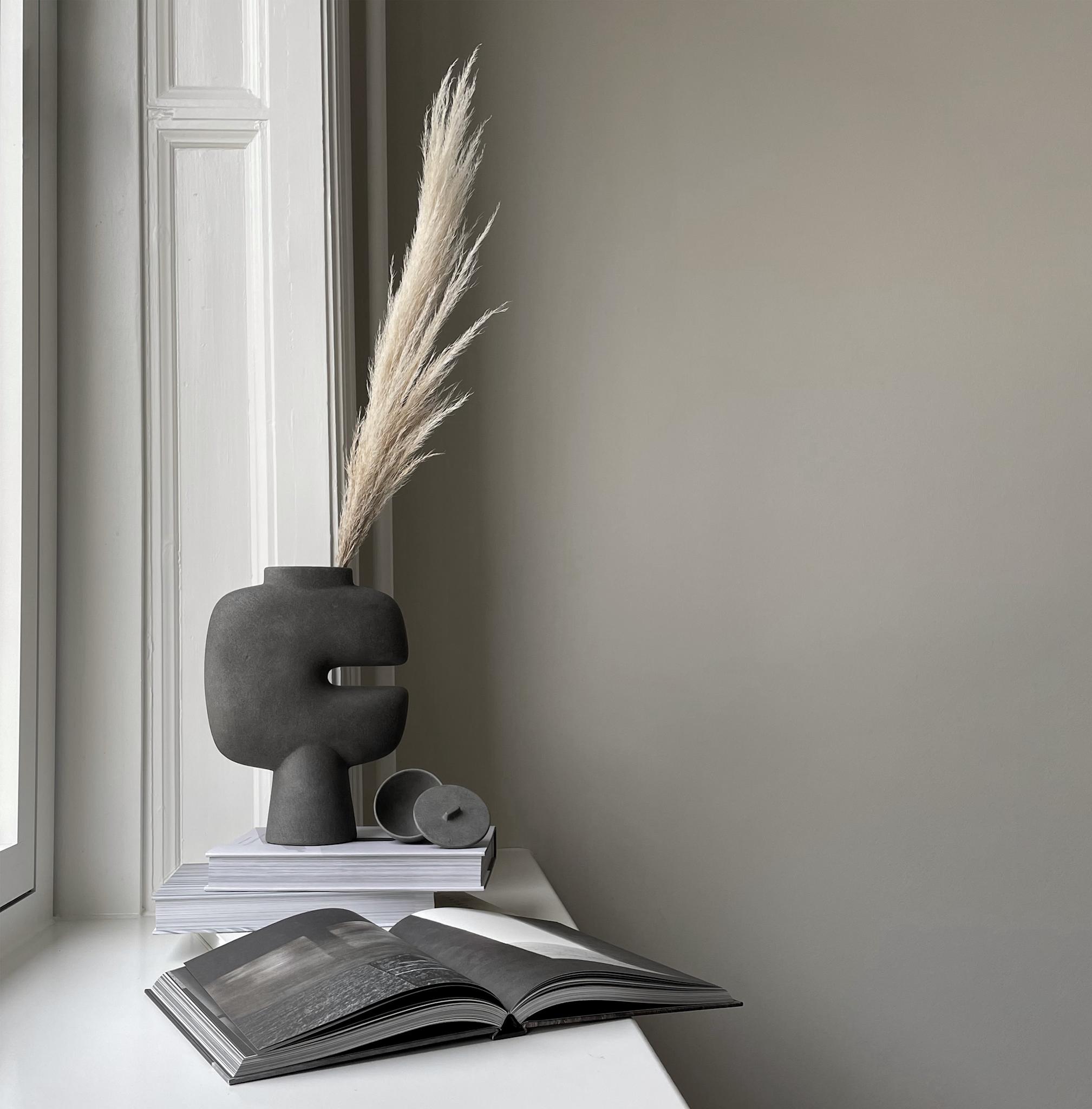 101 Copenhagen - Tribal Vase, Medio - Dark Grey - Vase