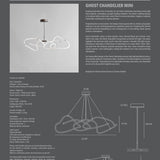 Ghost Chandelier, Mini - Neon (5m)