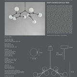 Drop Chandelier Bulp, Mini - Grey (5m)